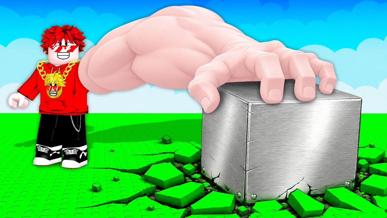 LEVANTÉ un MEGA CUBO de 1,000,000 de KG en Roblox…