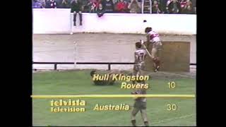 Mal Meninga Try - Kangaroo Tour 1982 V Hull Kr