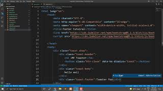 Bootstrap Components with basic toaster and scrollspy  deep understanding day 20