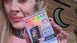 smok morophbar touch screen 20k, watermelon sour peach, And raspberry sour apple * review