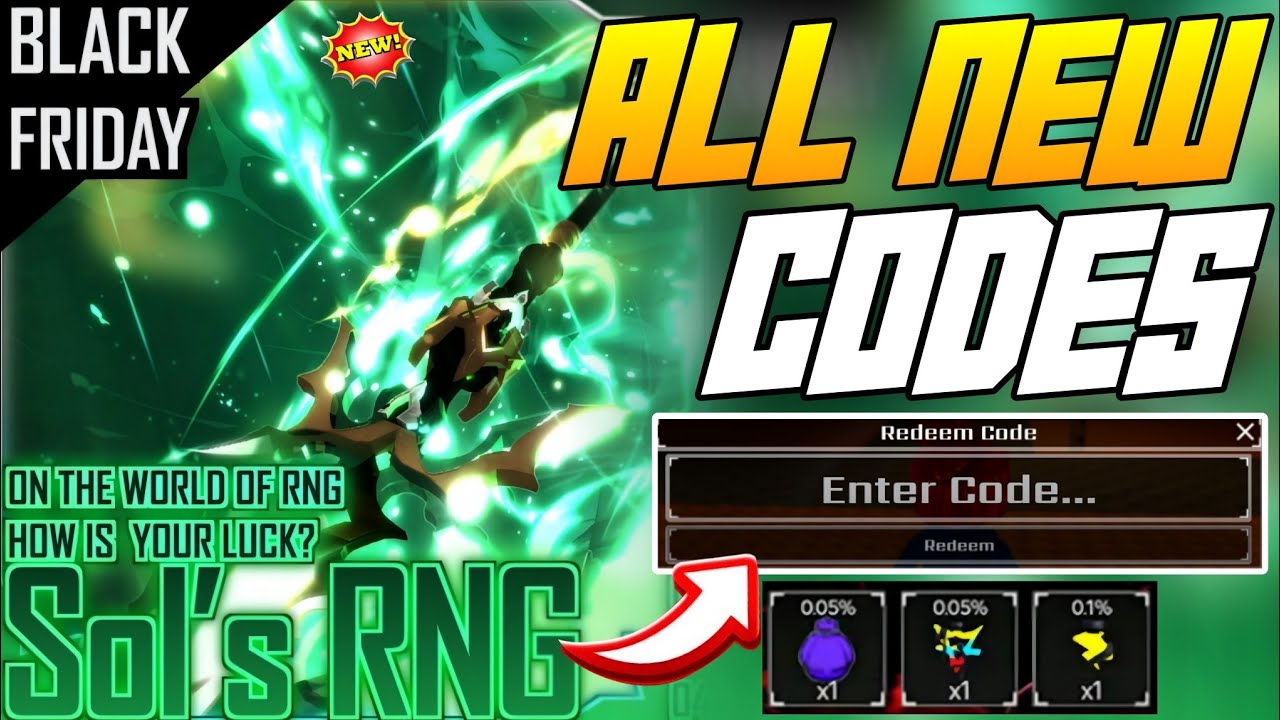 *NEW!* SOL'S RNG ROBLOX REDEEM CODES NOVEMBER 2025 - SOLS RNG GIFT ...