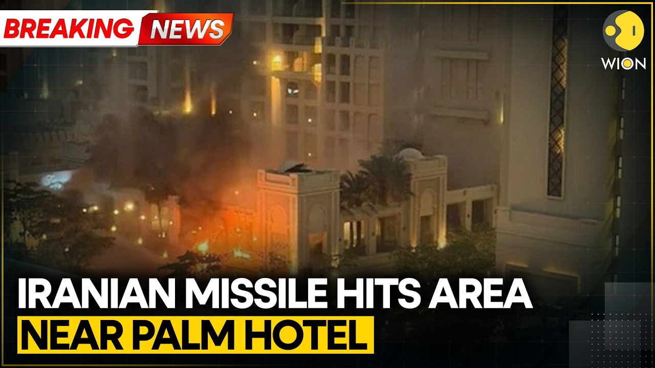 US & Israel attacks Iran: Smoke Seen Near Dubai's Iconic Palm Jumeirah Hotel | WION BREAKING