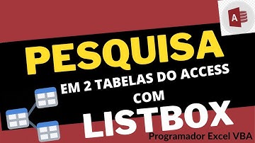 Como Fazer Filtro em 2 Tabelas no Listbox com INNERJOIN | Filtro Listbox Tabela Access com Criterios
