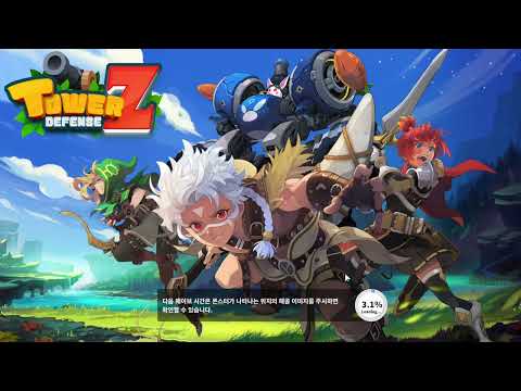 [신작 모바일게임] 국산 영웅 수집 애니메이션 RPG '타워 디펜스 Z' (Tower Defense Z: Epic TD) 플레이. 2D 전략 타워 디펜스 게임 (출시예정 게임)