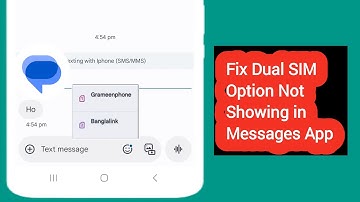Fix Dual SIM Option Missing From Message App 2025 | Change Default SIM for Message in Android