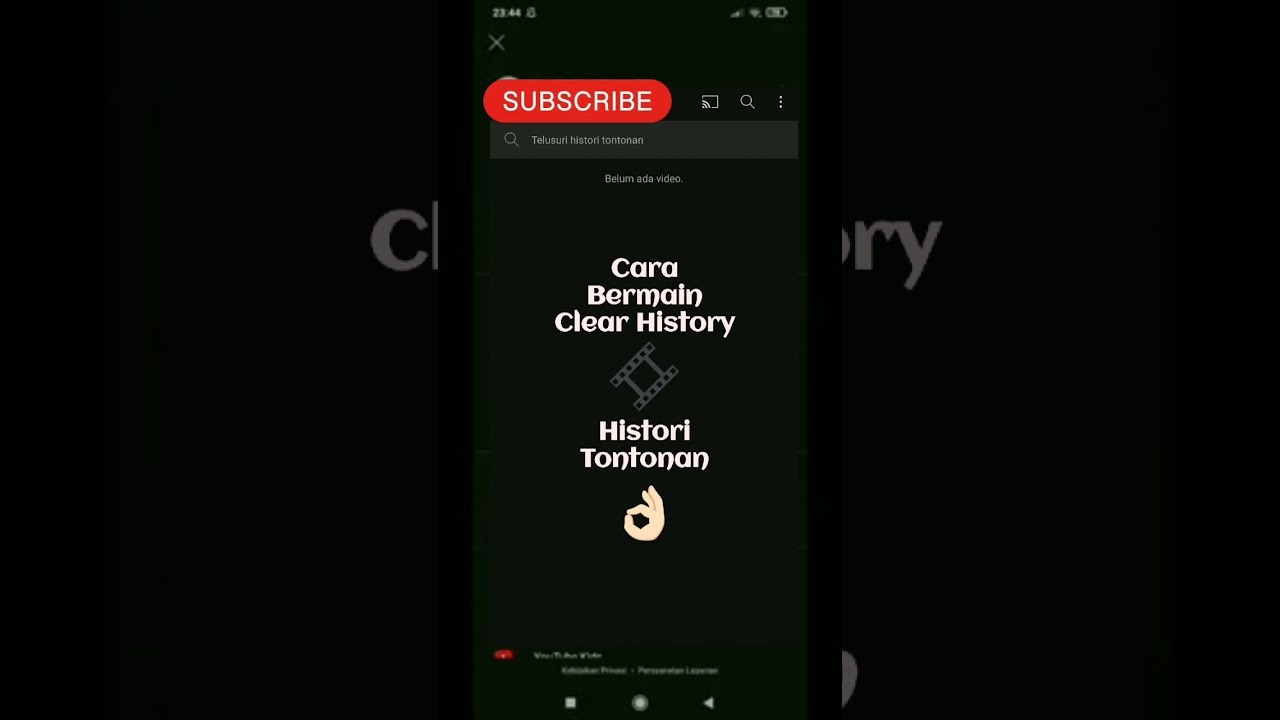 Cara bermain clear history