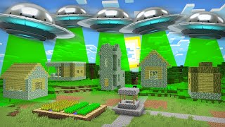 Пришельцы Похитили Деревню Жителей Номер 13 В Майнкрафт | Риколит Minecraft