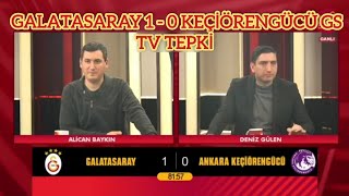 Galatasaray 1 - 0 Keçi̇örengücü Maçi Gs Tv Tepki̇