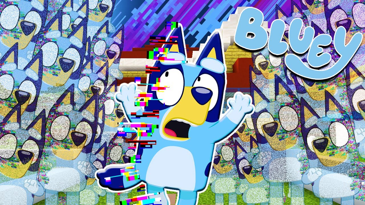 La APP de BLUEY crea un APOCALIPSIS de BLUEY GLITCH | Las Aventuras de BLUEY en Minecraft!