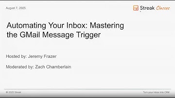 Automate your inbox using Streak