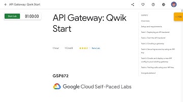 API Gateway Qwik Start GSP872
