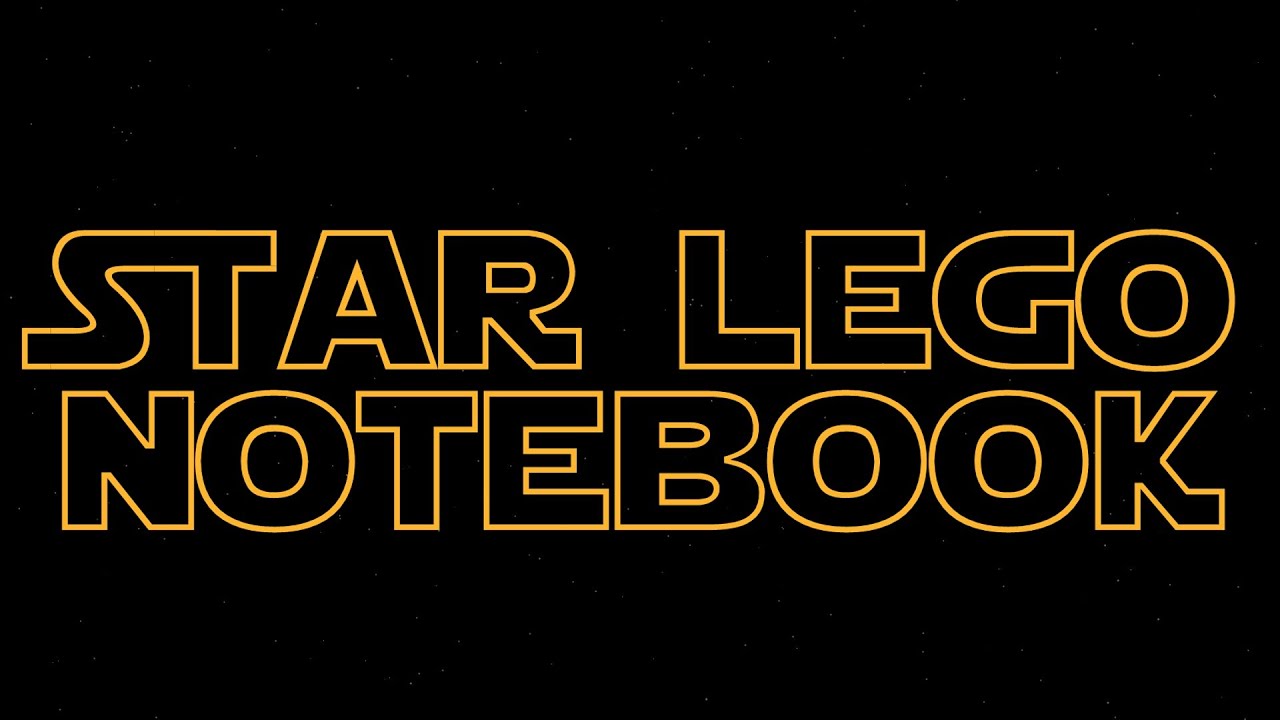 "Star Lego Notebook"