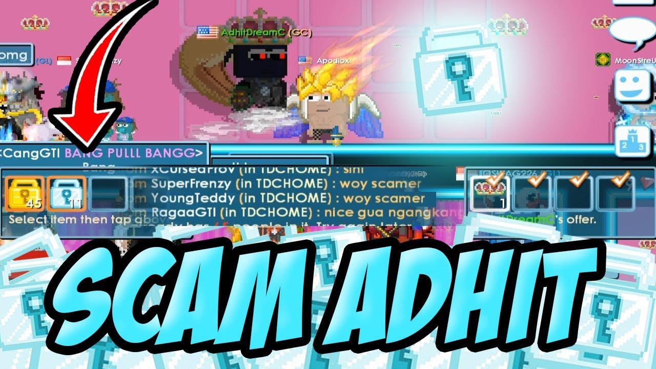 Prank Scam The Dream Craft 11 Diamond Lock!!! | Growtopia Indonesia
