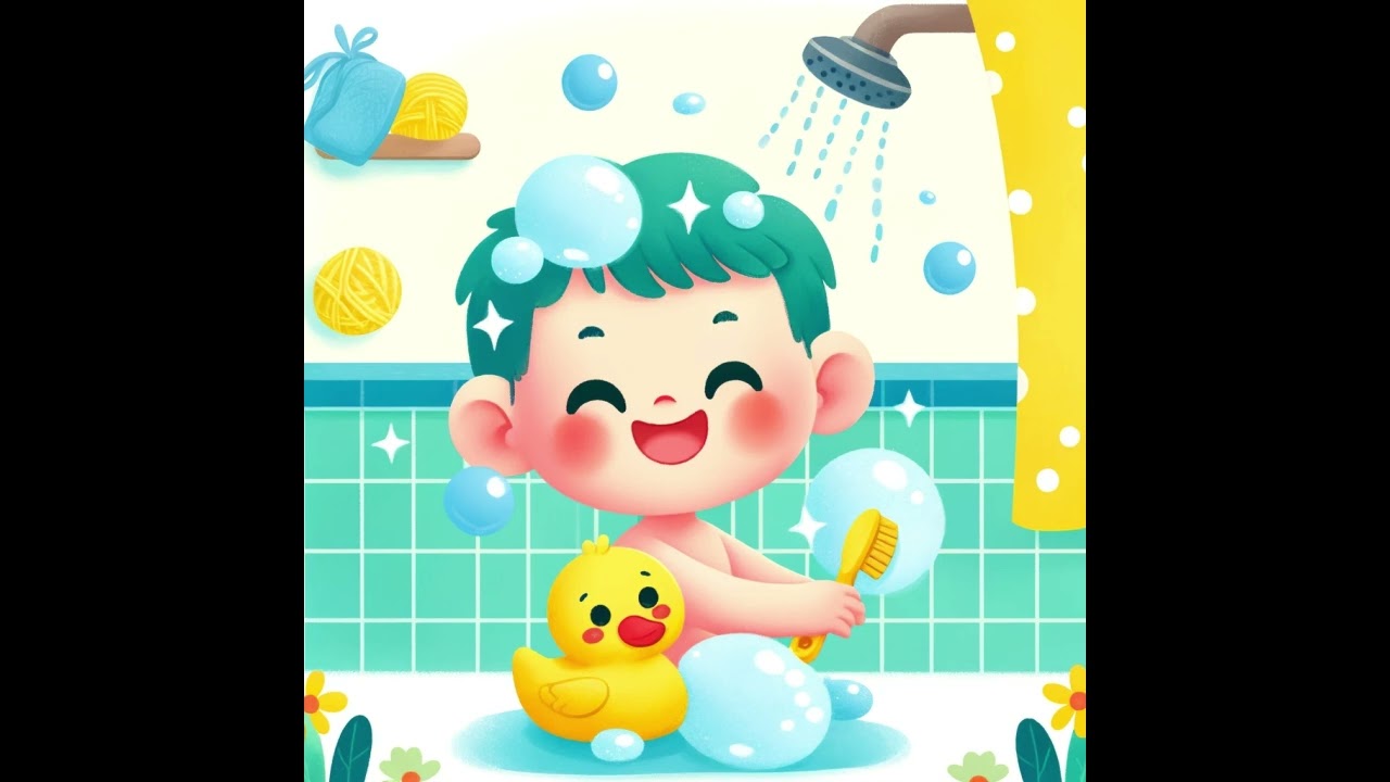 Clean and Shine Shower Song | Fun Kids Song for Bath Time!