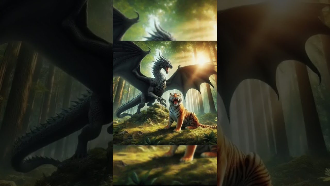 Ai⚠️☠️ animal fusion with Dragon.  Hybrid animals 