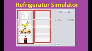 Refrigerator Simulator (Java Swing)