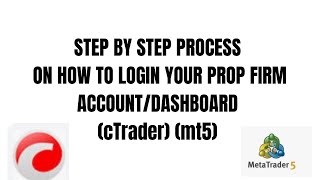 How to login your prop firm (maven c trader)