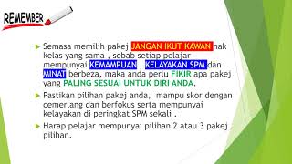 Taklimat Pemilihan Pakej Mata Pelajaran STPM Semester 1  2021