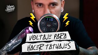 ⚡¿QUÉ VOLTAJE debo usar para TATUAR? // Puntillismo de Arrastre // Aguja de Línea 3RL // #yo3rl⚡