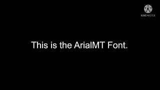 This is the ArialMT Font. This is the ArialMT Font.