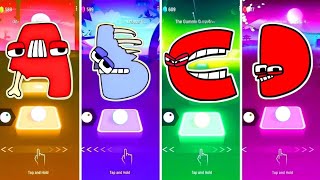 Alphabet Lore Half Bones - A 🆚 B 🆚 Red Alphabet Lore - C 🆚 D. 🎶 Who Is Best🎵 Tell We 😍