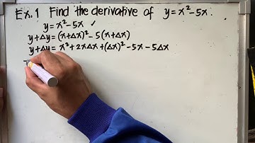DIFFERENTIAL CALCULUS | The DERIVATIVE in 4 STEPS with EXAMPLES