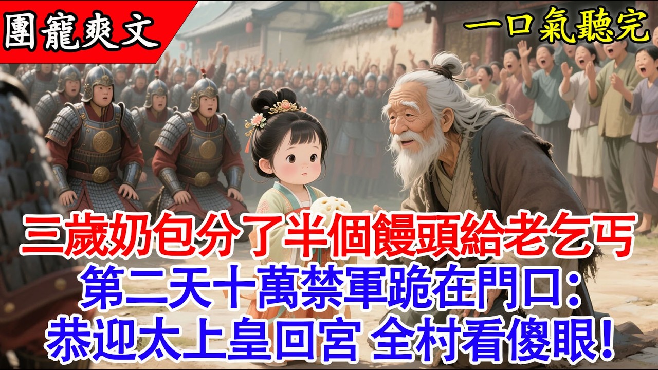 【完結小說】暴雪夜三歲奶包把饅頭分給老乞丐，沒想到他竟是當朝太上皇！從此被寵上天！👴👧#爽文 #有聲書 #萌娃 #萌寶 #團寵 #小說 #原創 #正能量