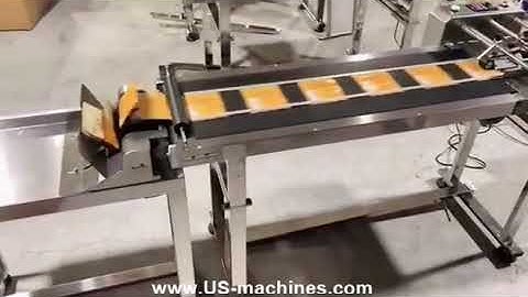 Bag paging feeding machine with collection conveyor for ink jet printing system