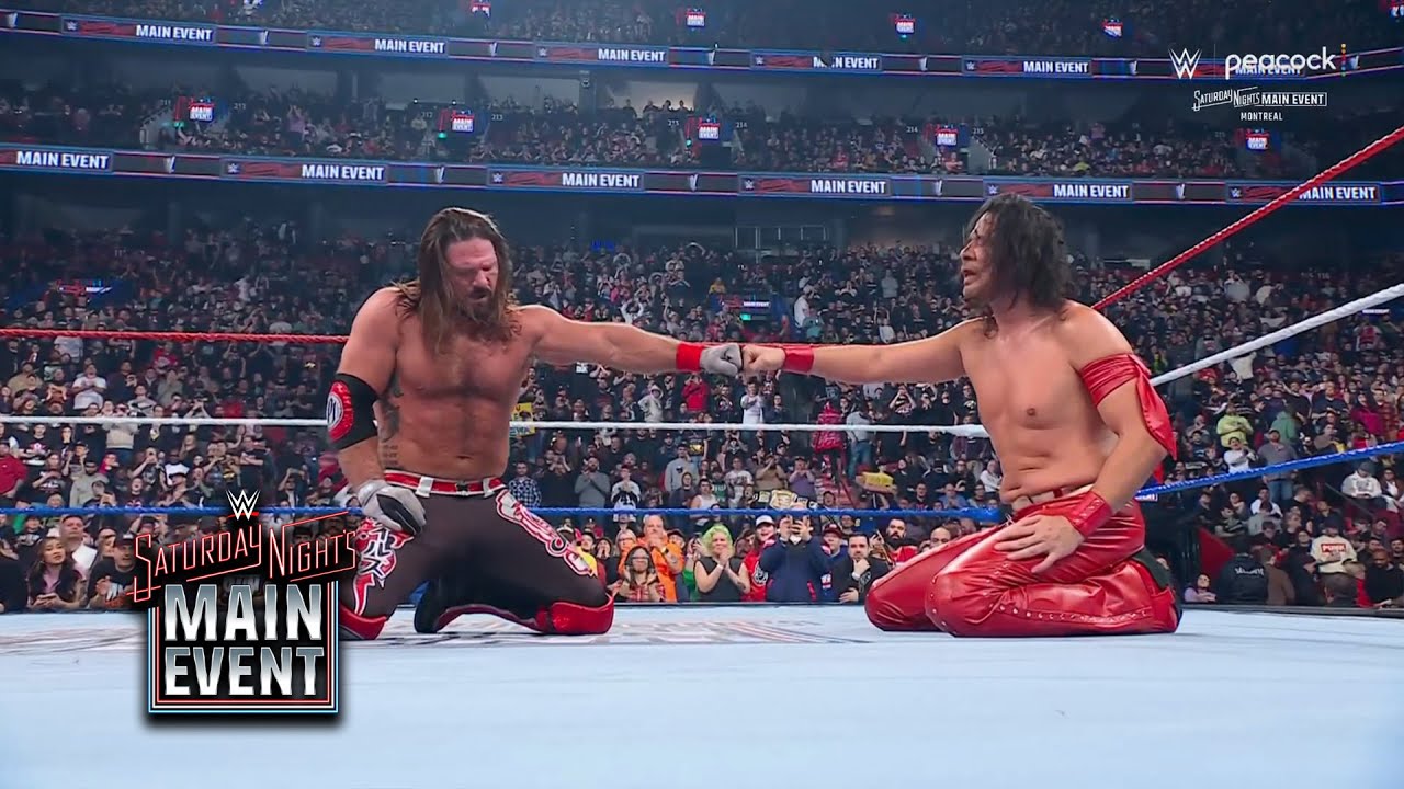 AJ Styles & Nakamura Share Respectful Moment After Epic Match at WWE Saturday Night’s Main Event!