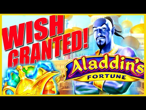 🧞 GENIE GRANTED ME 3 BONUS WINS! Live Play + Bonus on Aladdin's Fortune Slot Machine