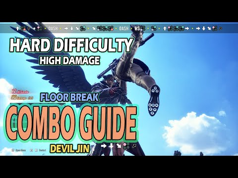 Tekken 8 Devil Jin Combo Guide Hard Difficulty | High Damage Floor Break Wall Carry