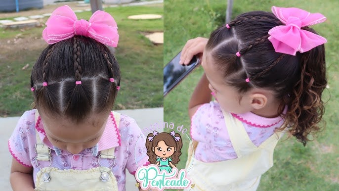 Aprenda a fazer um penteado infantil para daminha, formatura super fácil!  Vc vai conseguir fazer!!! 