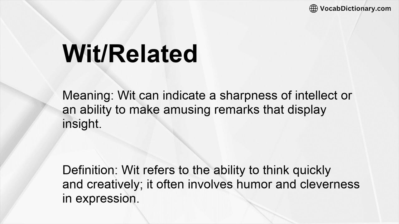 Wit/Related Meaning