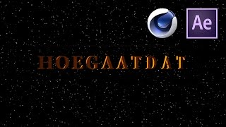Het Star Wars rogue one intro in After Effects - Tutorial