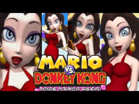 Mario vs Donkey Kong: Minis March Again - All Pauline Scene - YouTube