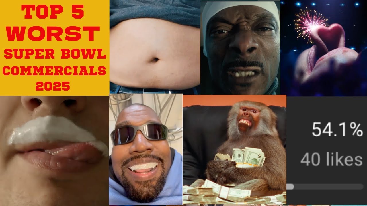 Top 5 Worst Super Bowl Commercials 2025 Worst Big Game Ads