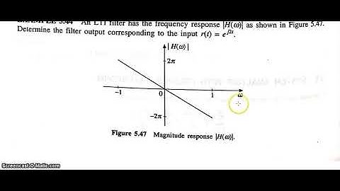 System analysis using CTFT 1