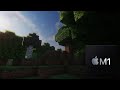 [macOS/Native] Minecraft (w/ shaders) on MacBook Air M1/Apple M1 8-core GPU