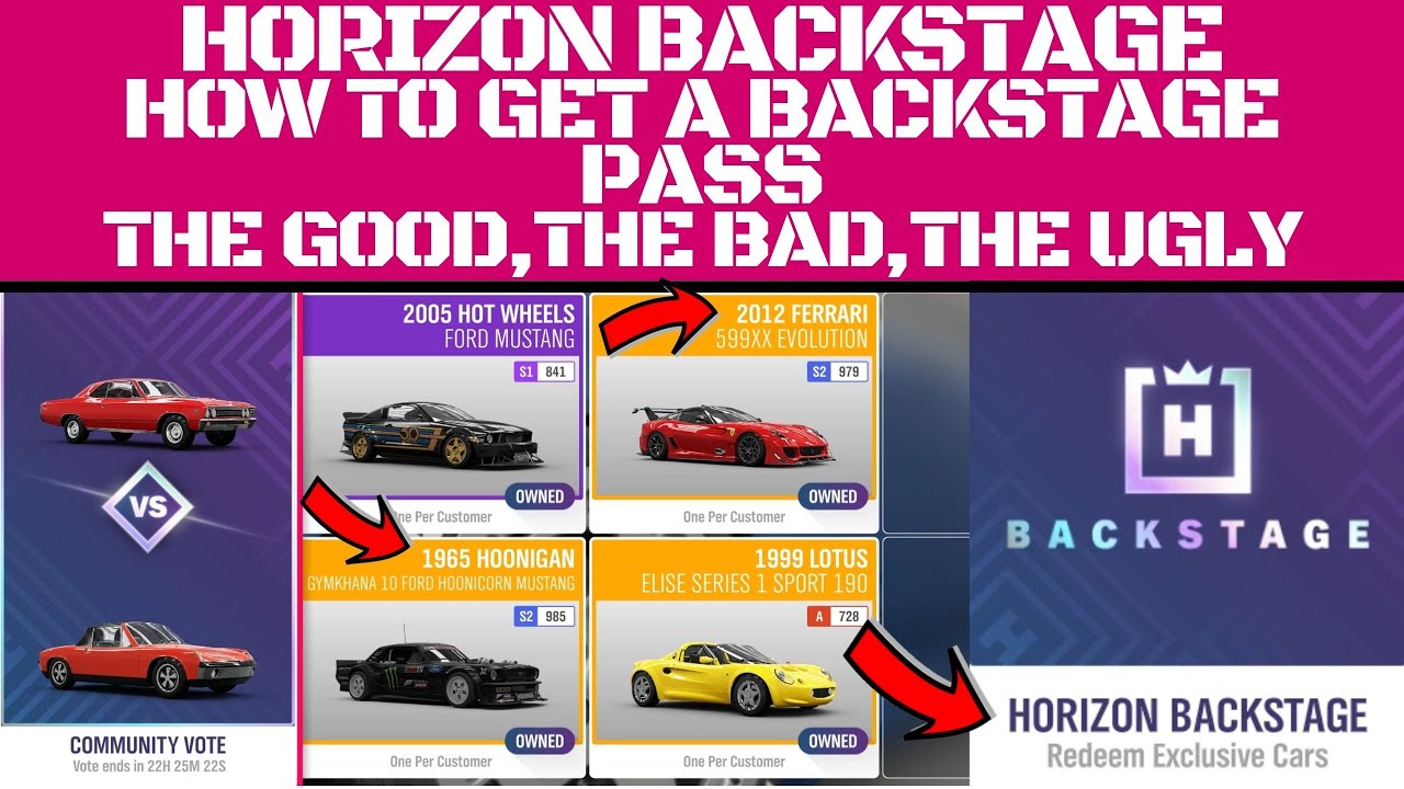 Forza Horizon 4 How To Get A Backstage Pass Horizon Backstage Full Info Release Date And More Youtube