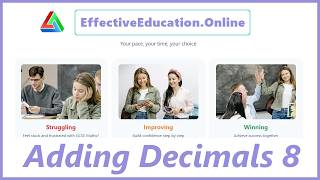 Grade 1: Adding Decimals 8