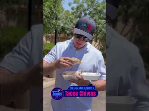 Video thumbnail: Tacos Chiwas - Chandler AZ - Pastor Taco #arizonafoodie #tacosorbust