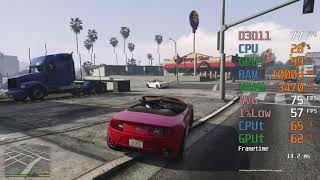 AMD Radeon RX 570 -- Intel Core i5-11400 -- Grand Theft Auto V GTA V FPS Test i5-11400F