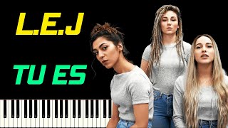 L.E.J, BIGFLO & OLI - TU ES | PIANO TUTORIEL