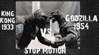King Kong 1933 vs Godzilla 1954 Stop Motion