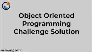 76. Object Oriented Programming Challenge Solution