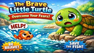 The Brave Little Turtle 🐢 | A Beautiful Story About Courage for Kids
