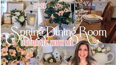 🌷Spring Dining Room Decorate With Me + Easter Table| Spring Decor Ideas