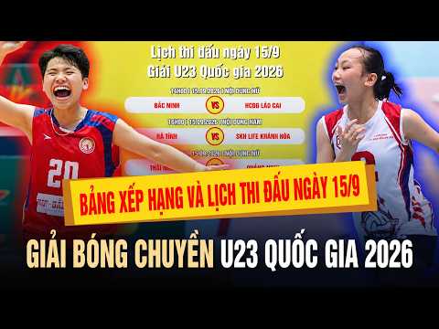 🔥Standings & Schedule for 9/15 | 2026 National U23 Championship