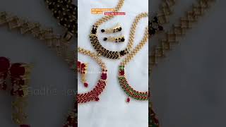 Ad Stone And Ruby Stone Necklace Set Dm Only 450 ad ruby design like viwes necklace tamil