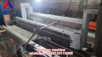 0.5-2.5mm automatic  mine screen  crimped wire mesh weaving machine#screenmeshmachine